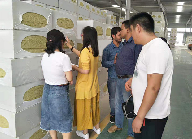 Bangladesh customers visit our rock wool factory on July,2019